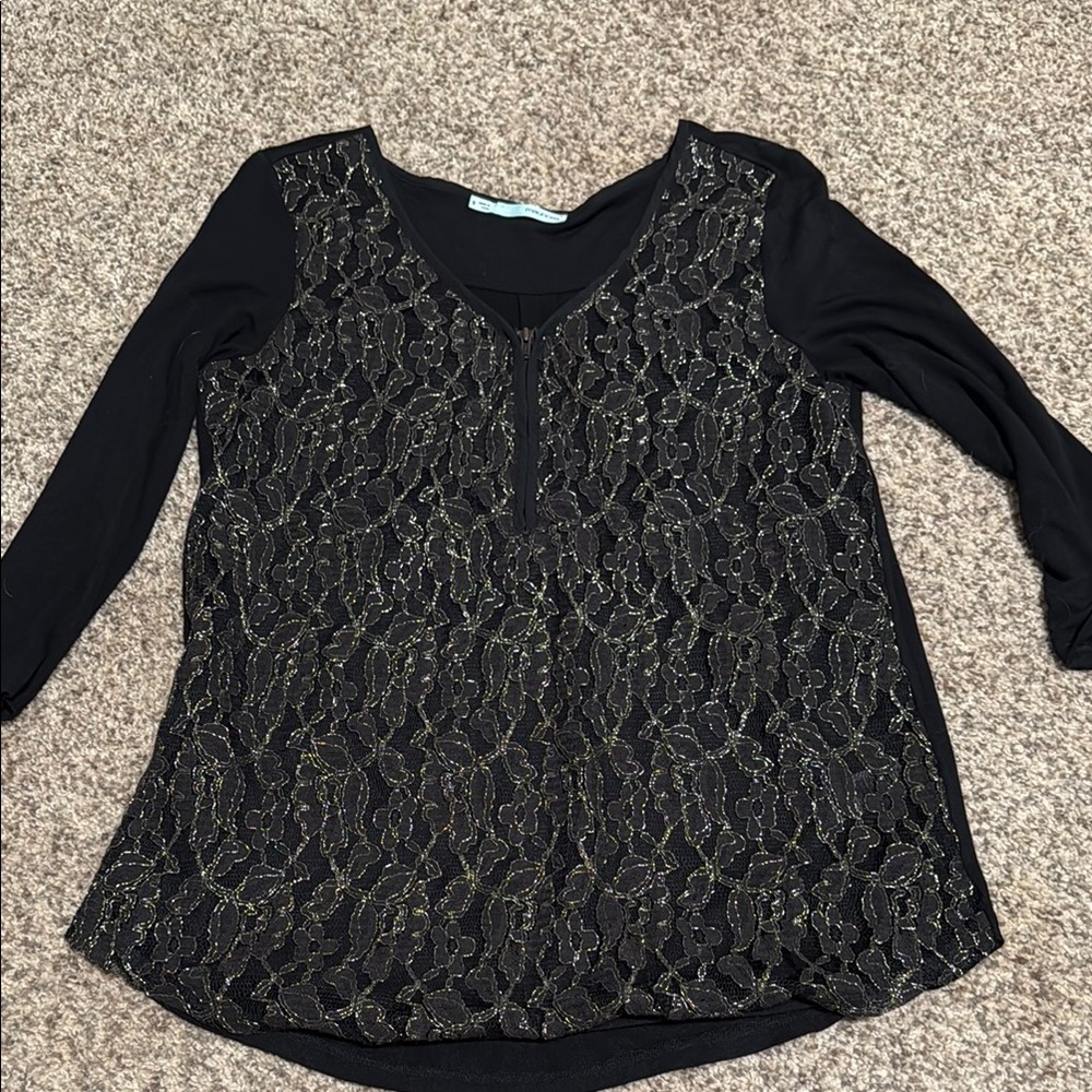 Maurice’s brand Elegant Black Lace Women's Top